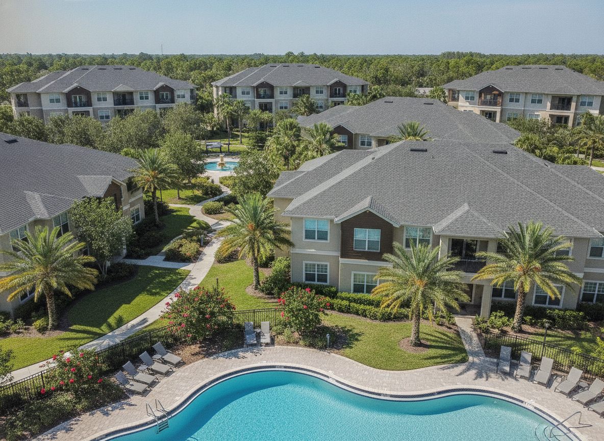 New shingle roofs, multi-family complex