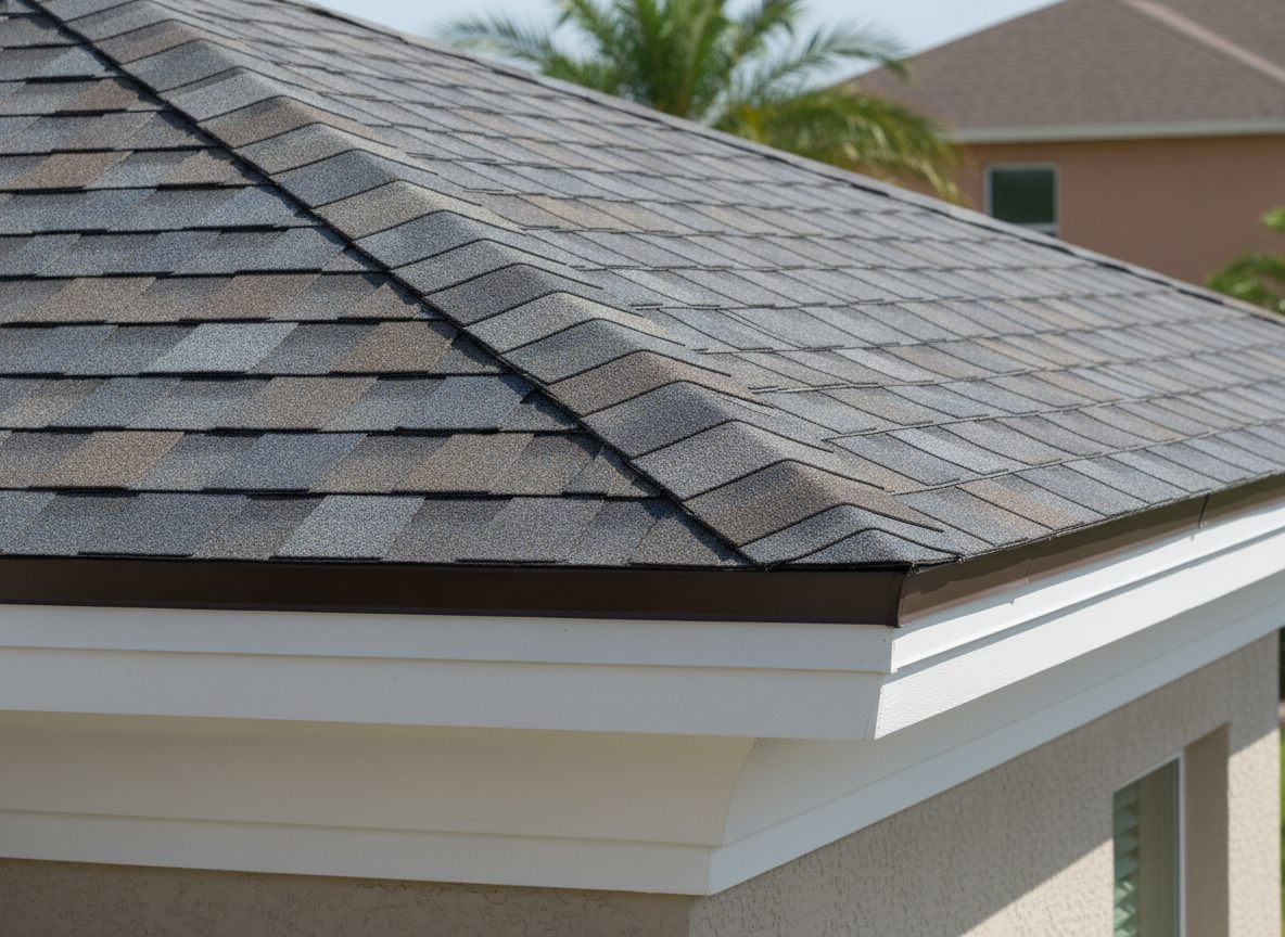 Ridge vent and roofline detail