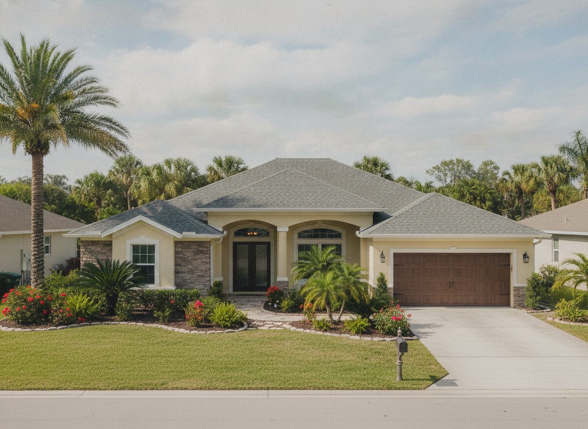 New architectural shingle roof — single-story home
