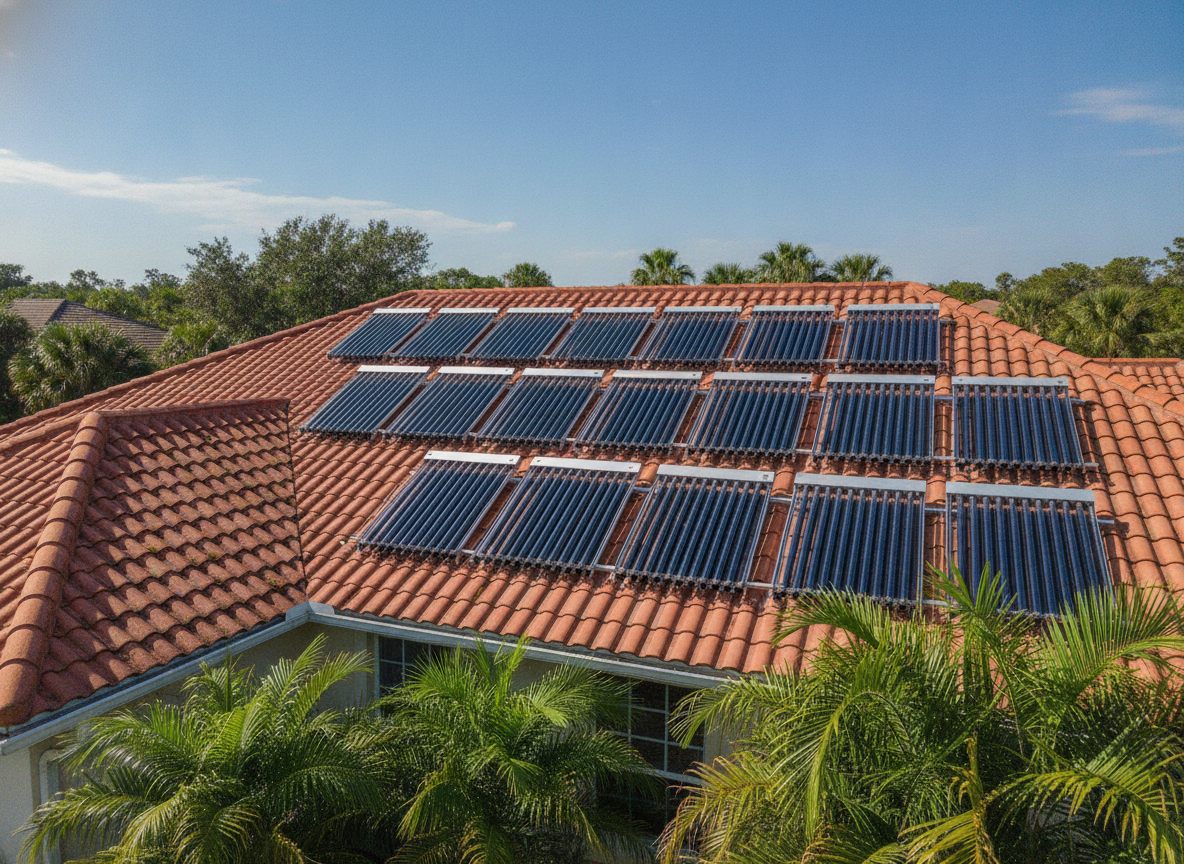Solar water heater installation