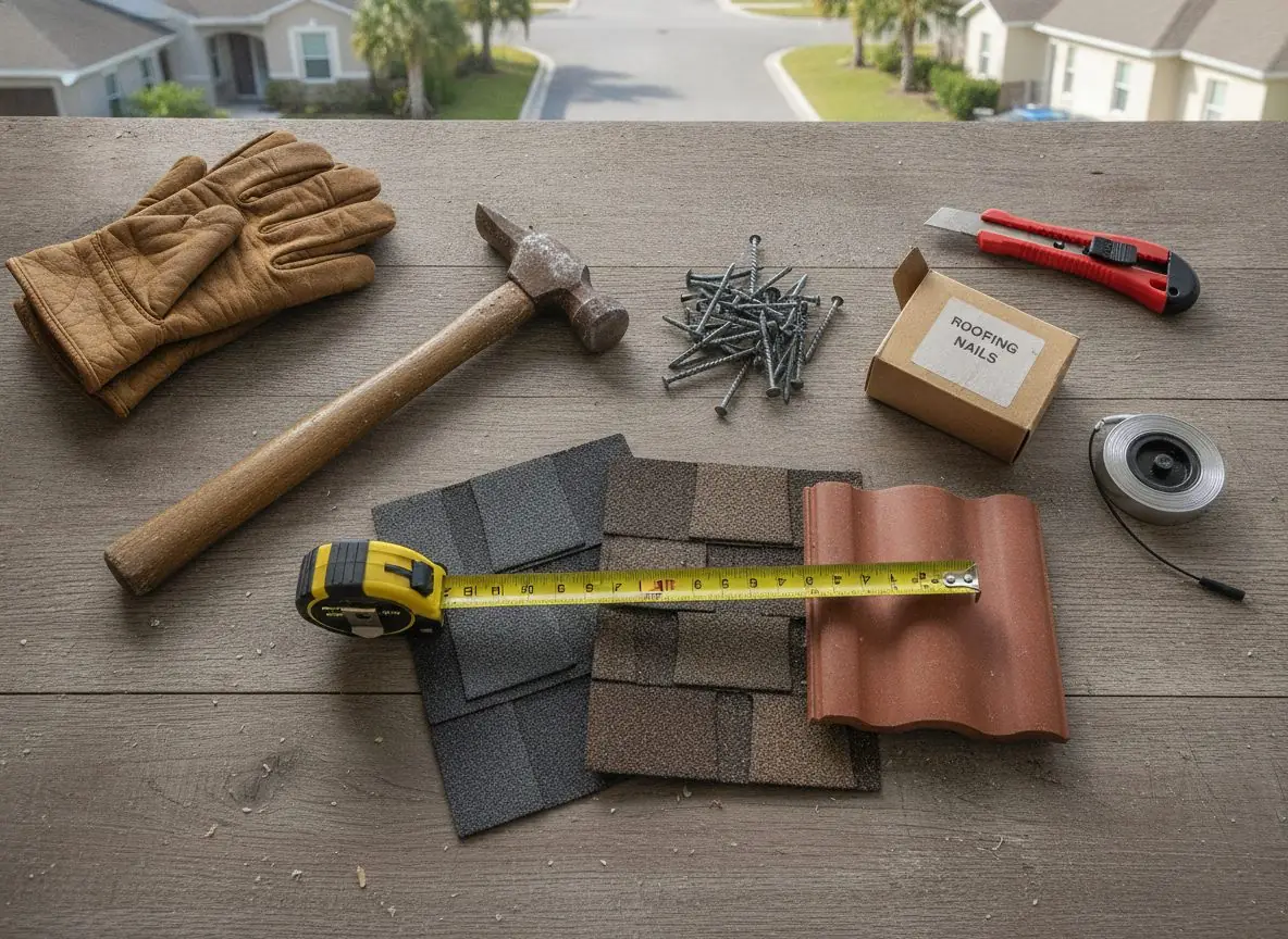 Roofing tools and materials